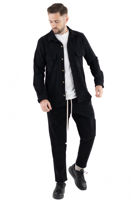 Compleu casual barbati reiat negru [9]