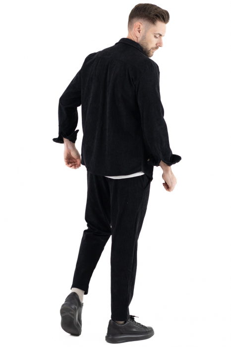 Compleu casual barbati reiat negru [7]