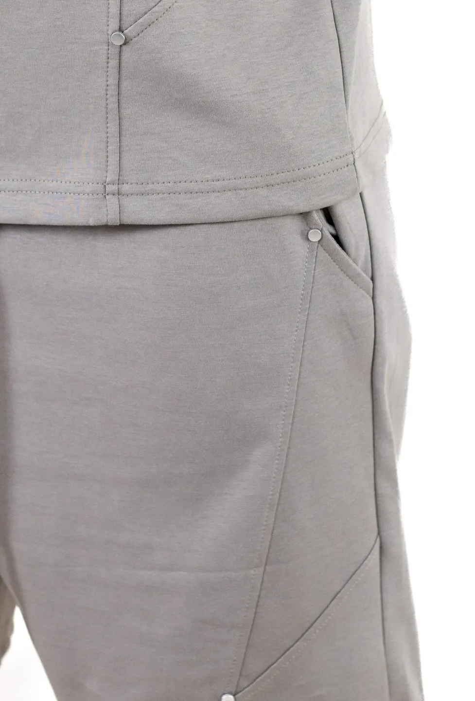 Compleu barbati gri, Ultra-Moale, cu broderie Trend [4]
