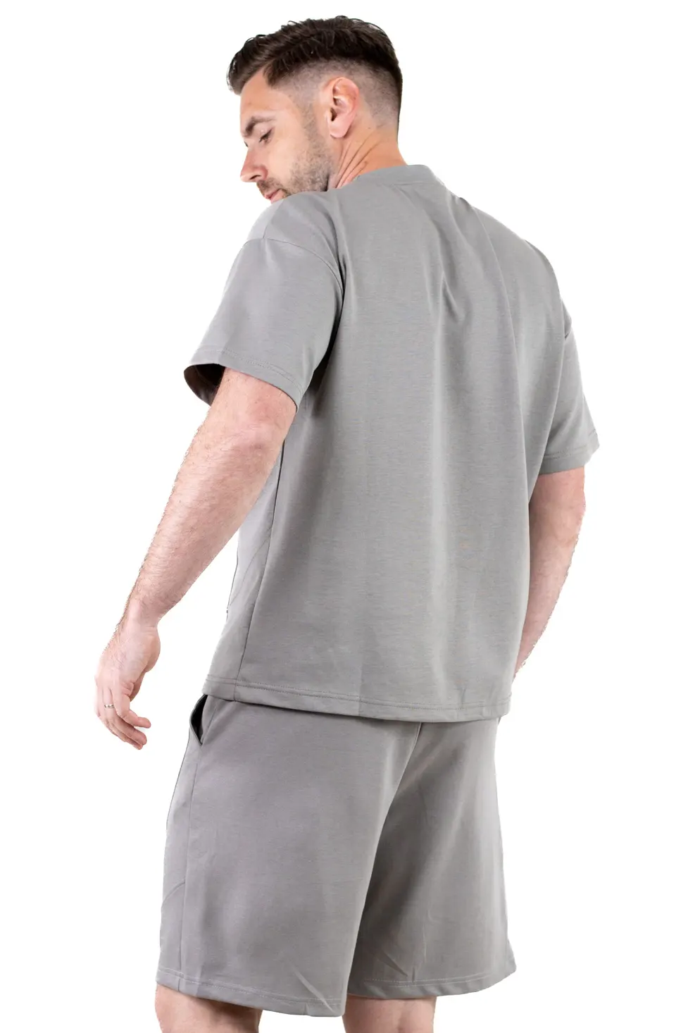 Compleu barbati gri, Ultra-Moale, cu broderie Trend [8]