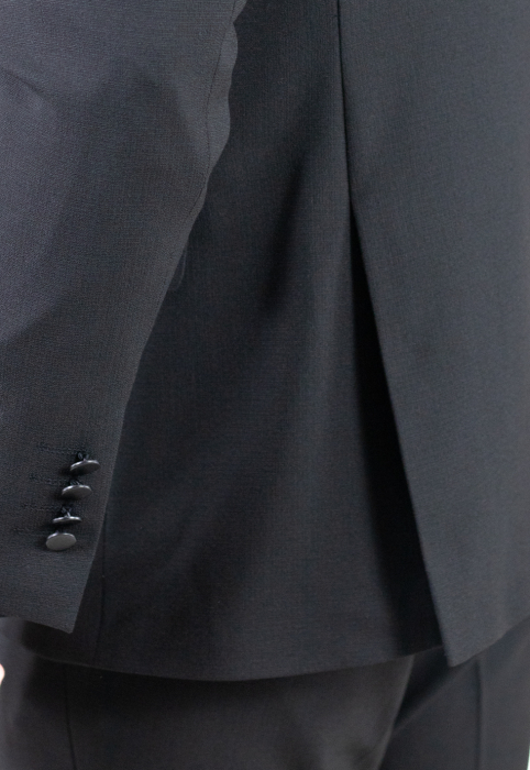 Costum negru elegant de vară cu doua randuri de nasturi [7]