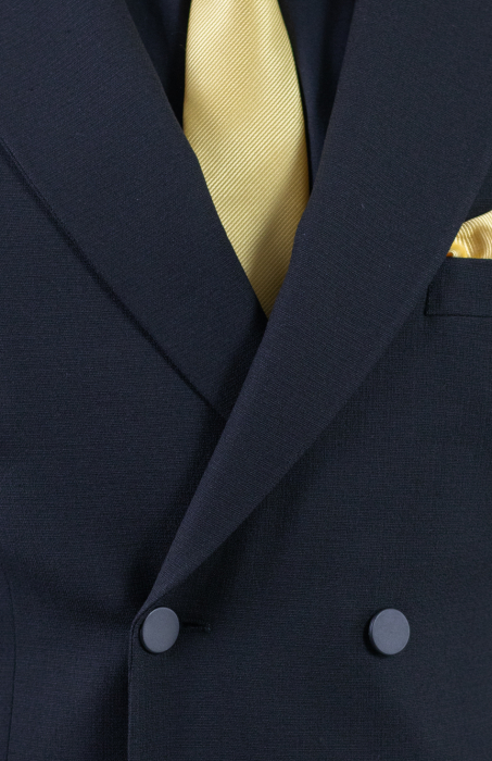 Costum negru elegant de vară cu doua randuri de nasturi [6]