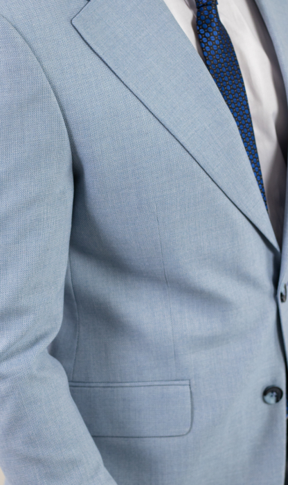 Costum albastru elegant de vară pentru bărbați [12]
