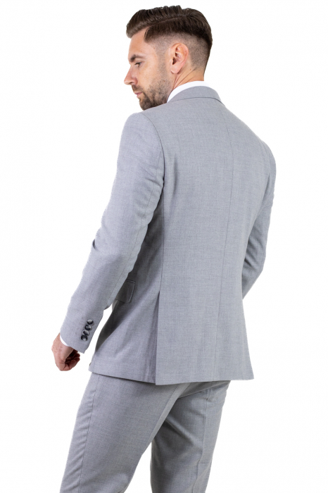 Costum gri elegant de vară cu doua randuri de nasturi [13]