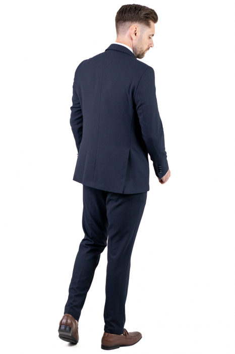 Costum bleumarin elegant de vară cu doua randuri de nasturi [9]