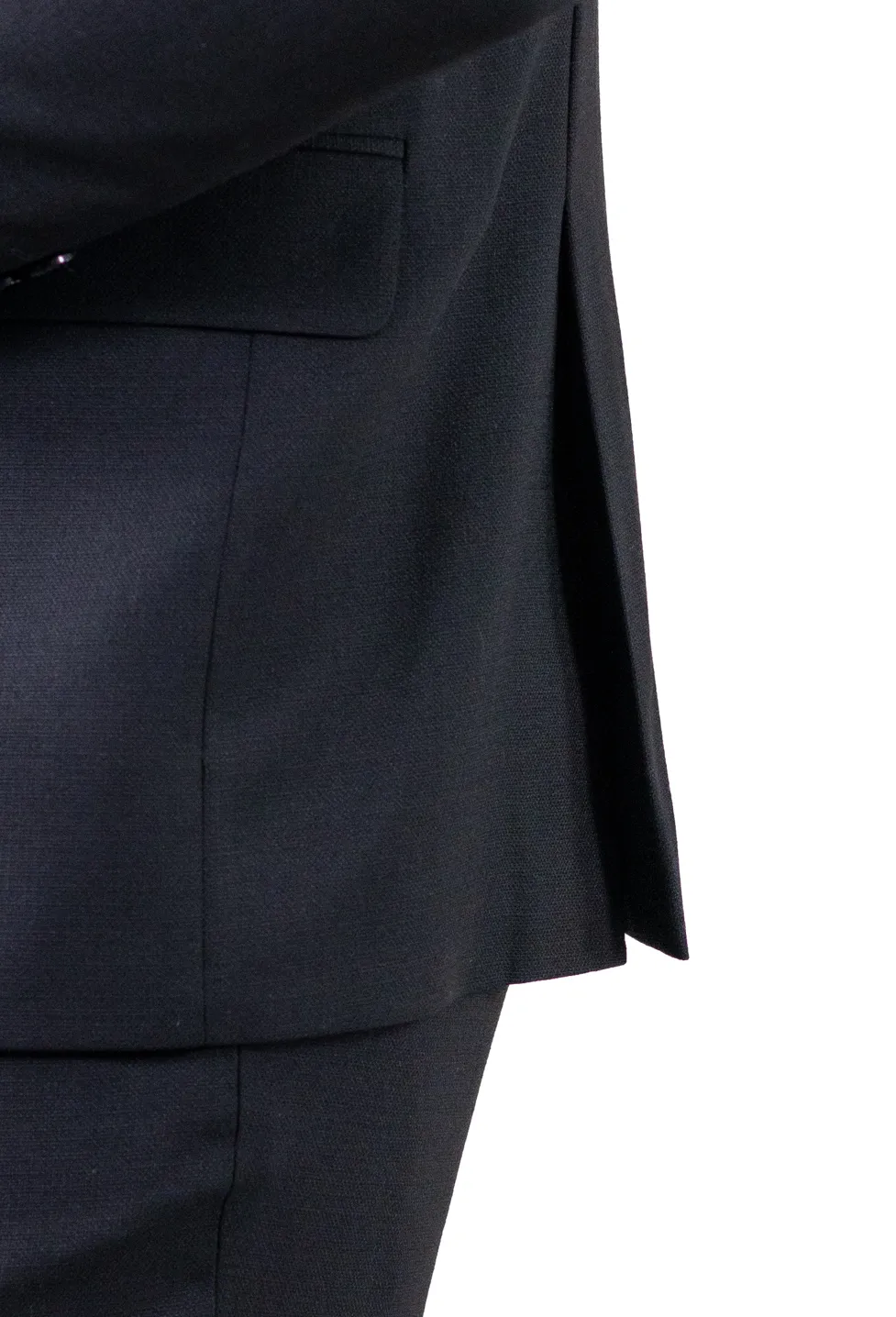 Costum negru elegant de vară pentru bărbați [10]