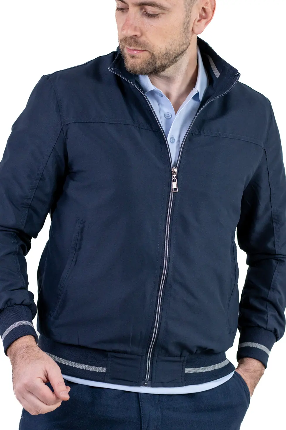 Geaca bleumarin usoara de vara [3]