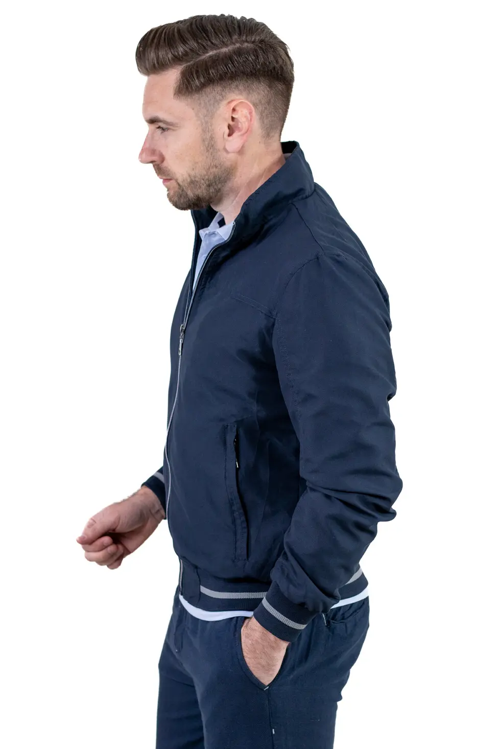 Geaca bleumarin usoara de vara [4]