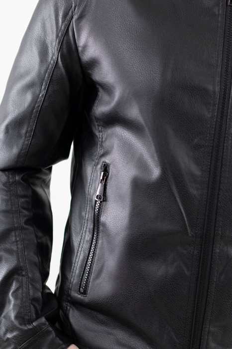 Geaca barbati eco-piele neagra [10]