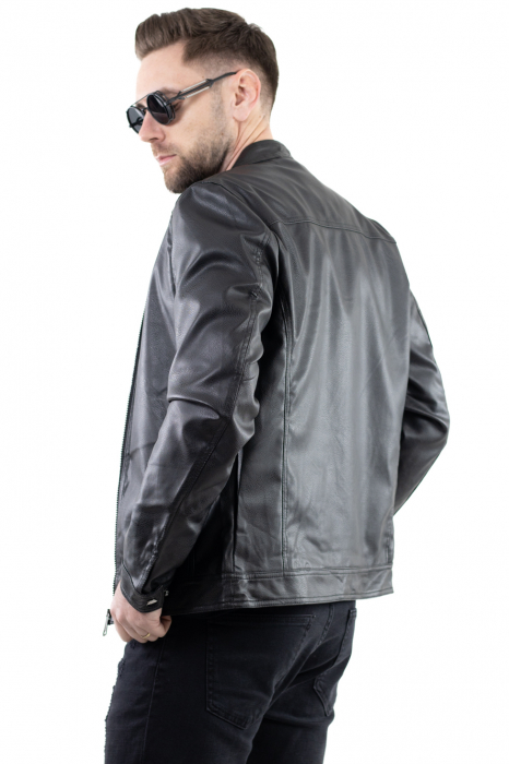 Geaca barbati eco-piele neagra [3]