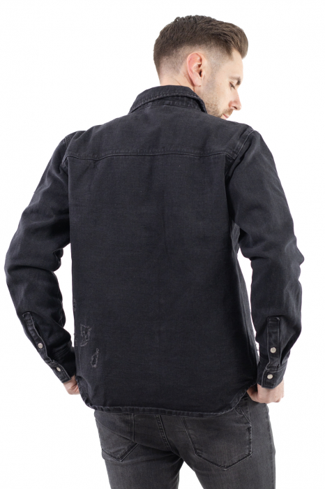 Jacheta de blugi neagra cu rupturi [5]