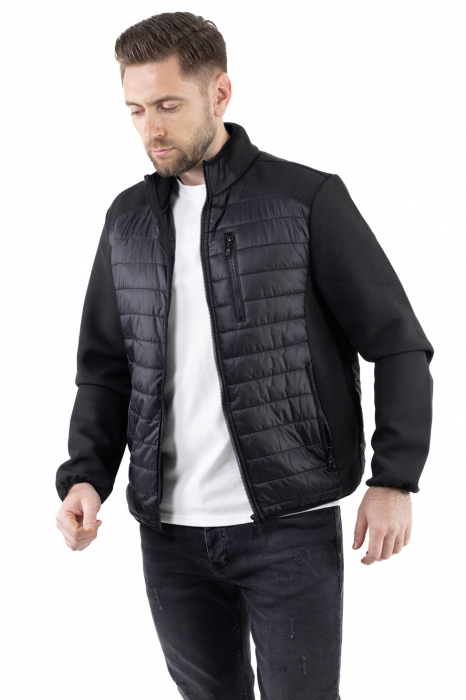 Geaca usoara matlasata combinata cu textil [2]