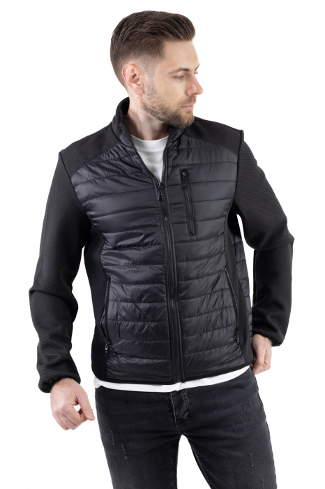 Geaca usoara matlasata combinata cu textil [6]