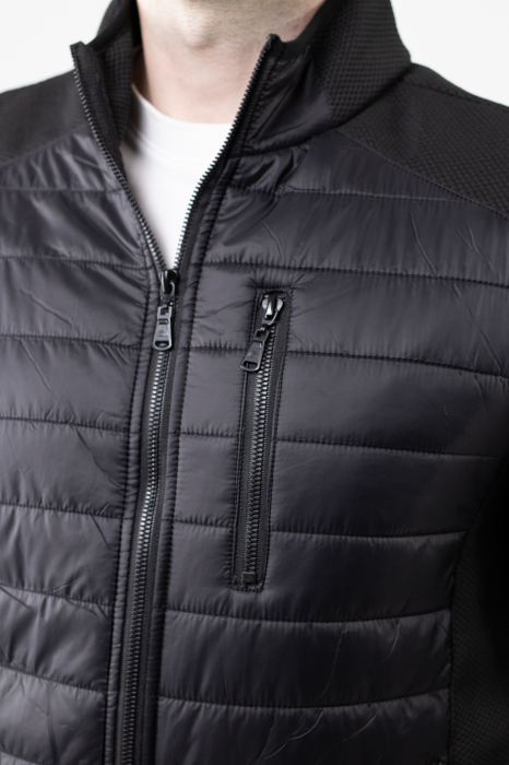 Geaca usoara matlasata combinata cu textil [7]
