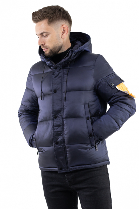 Geaca barbati usoara de iarna 900 gr bleumarin [8]