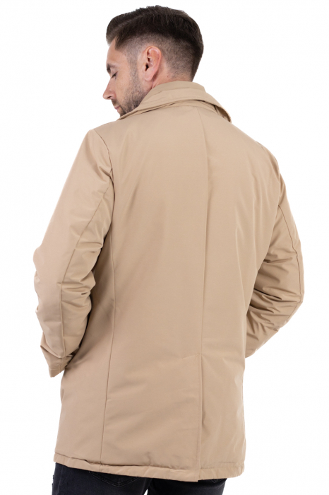 Geacă crem elegantă premium pentru bărbați cu vestă integrată [9]