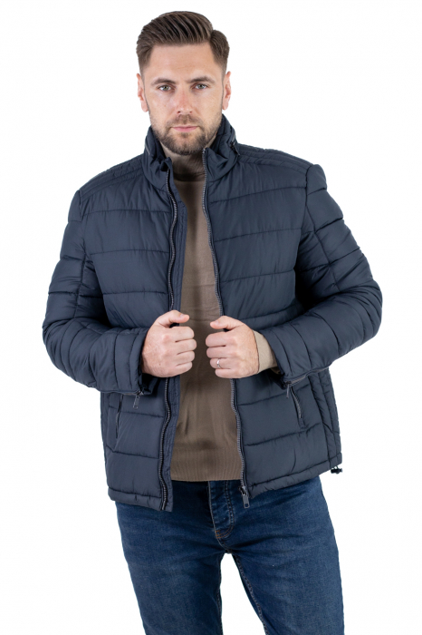 Geaca bleumarin de iarna barbati matlasata [10]
