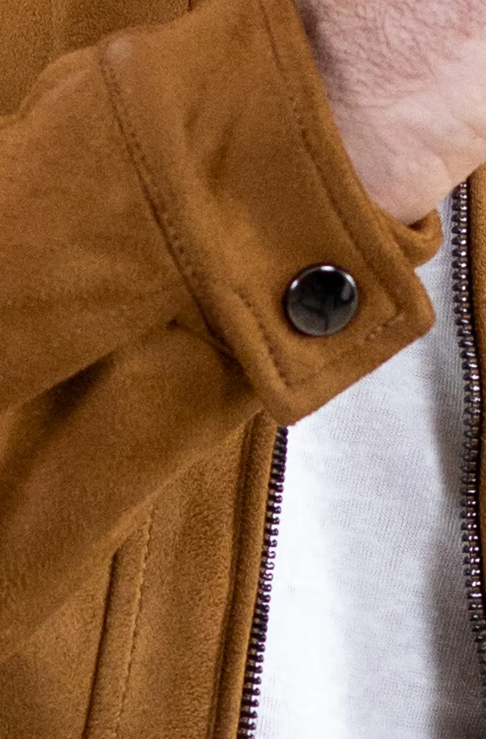 Geacă din piele întoarsă ecologică pentru bărbați – Maxwear [11]