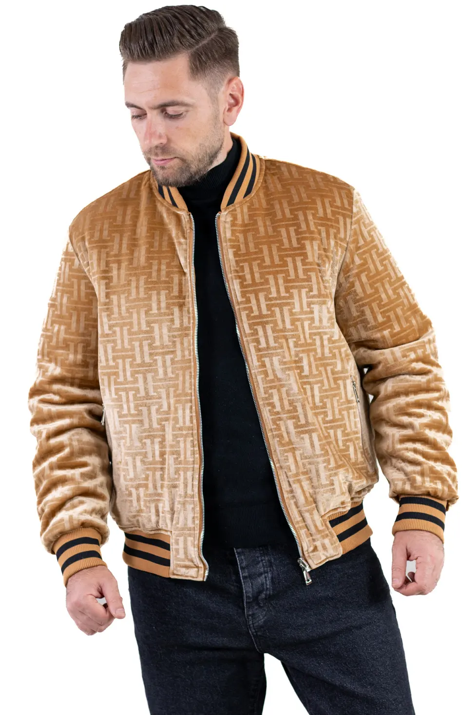 Geacă Camel bărbați reversibilă – catifea & matlasat [8]