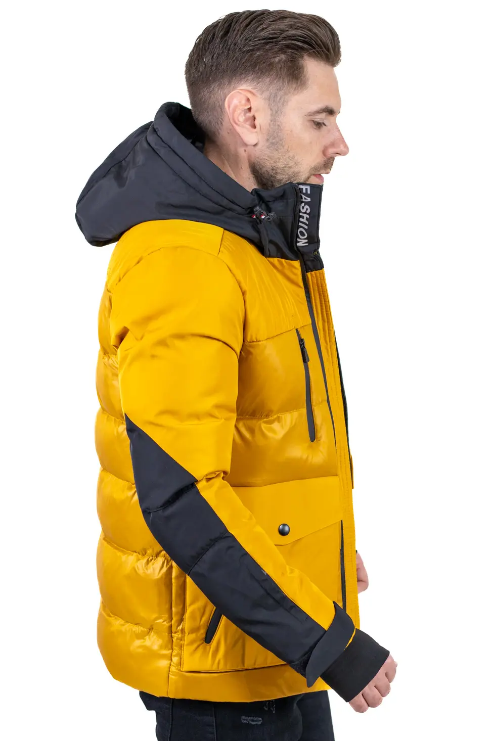 Geacă schi bărbați galbenă cu buzunare multiple [7]