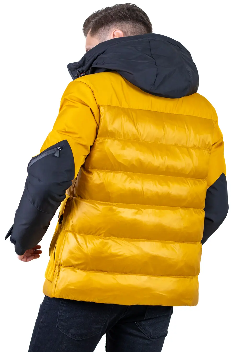 Geacă schi bărbați galbenă cu buzunare multiple [10]