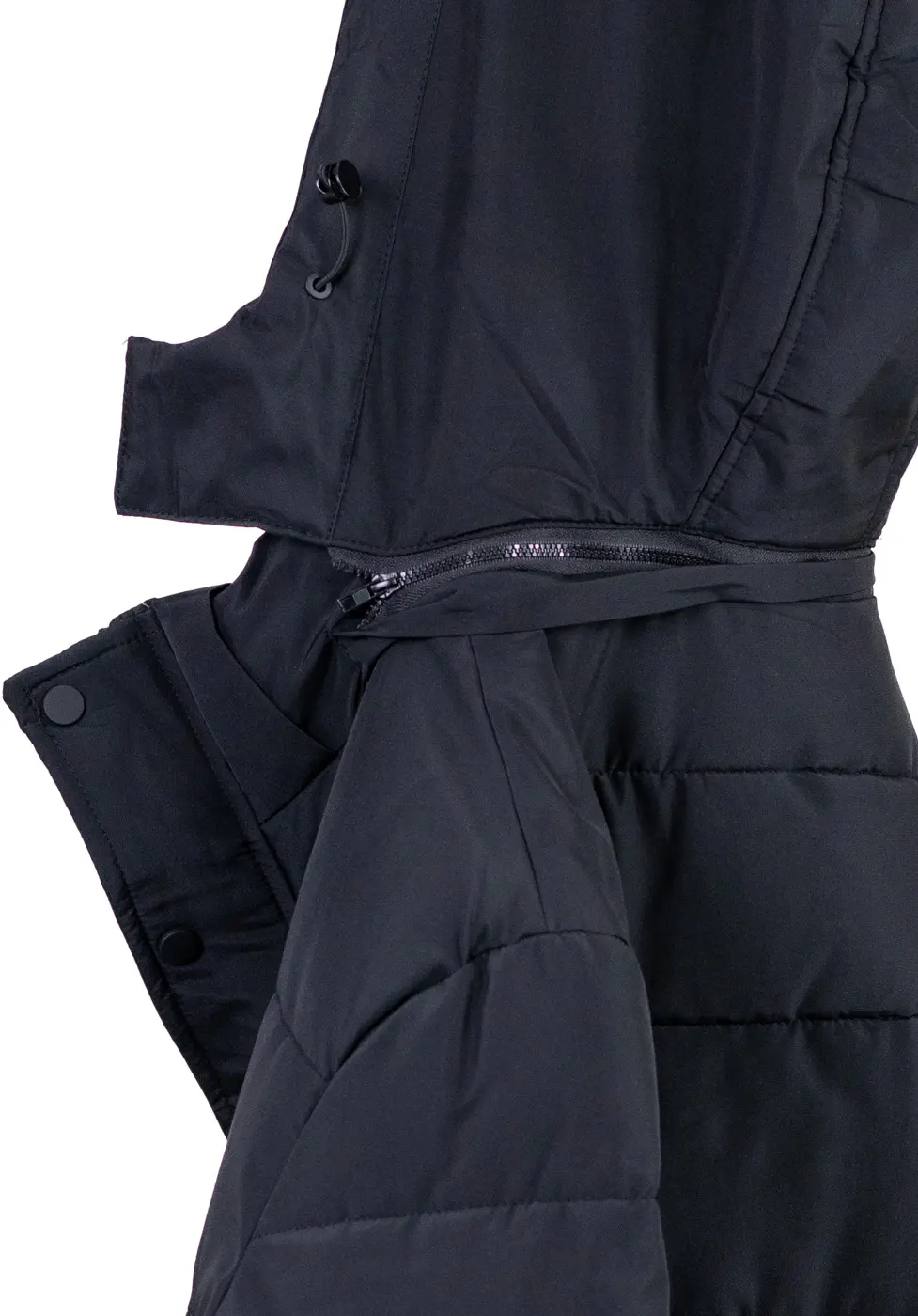 Geacă neagră groasă lungă de iarnă bărbați [8]