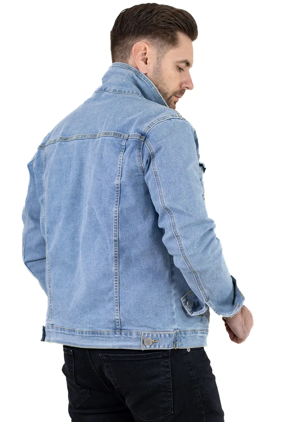 Geaca de blug albastru denim [5]