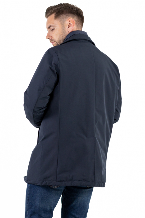 Geacă bleumarin elegantă premium pentru bărbați cu vestă integrată [11]