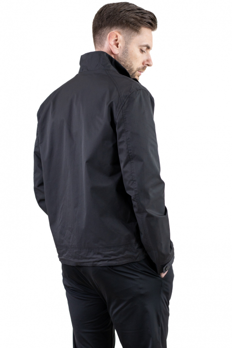 Geaca neagra subtire eleganta impermeabila [2]