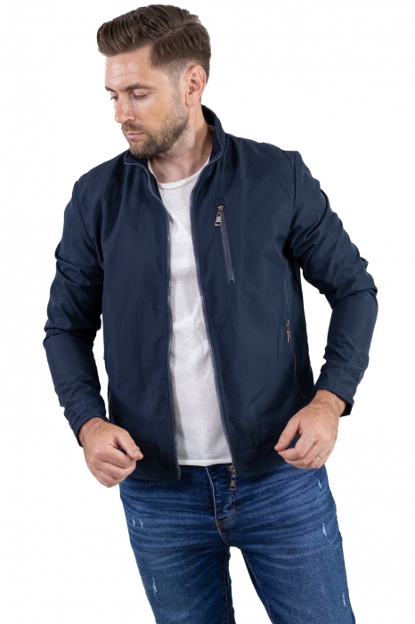 Geaca bleumarin subtire eleganta de toamna [6]