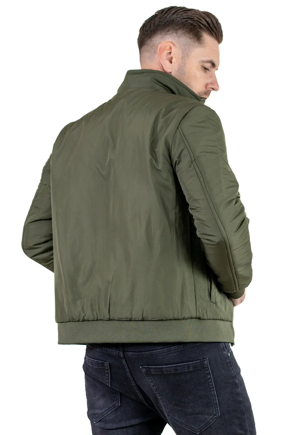 Geacă reversibilă 2 în 1, impermeabilă, Bleumarin/Verde [6]