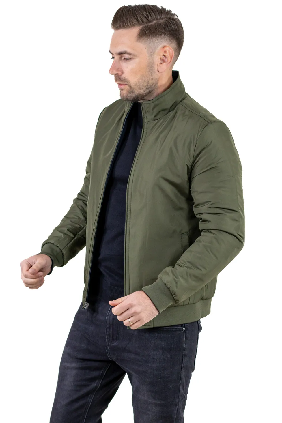 Geacă reversibilă 2 în 1, impermeabilă, Bleumarin/Verde [5]