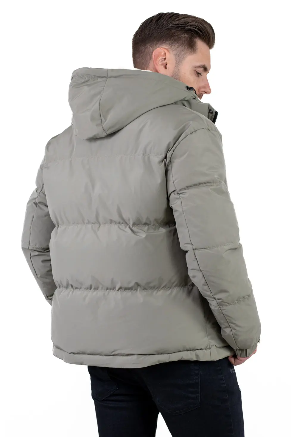 Geacă roșie bărbați cu glugă fixă [10]