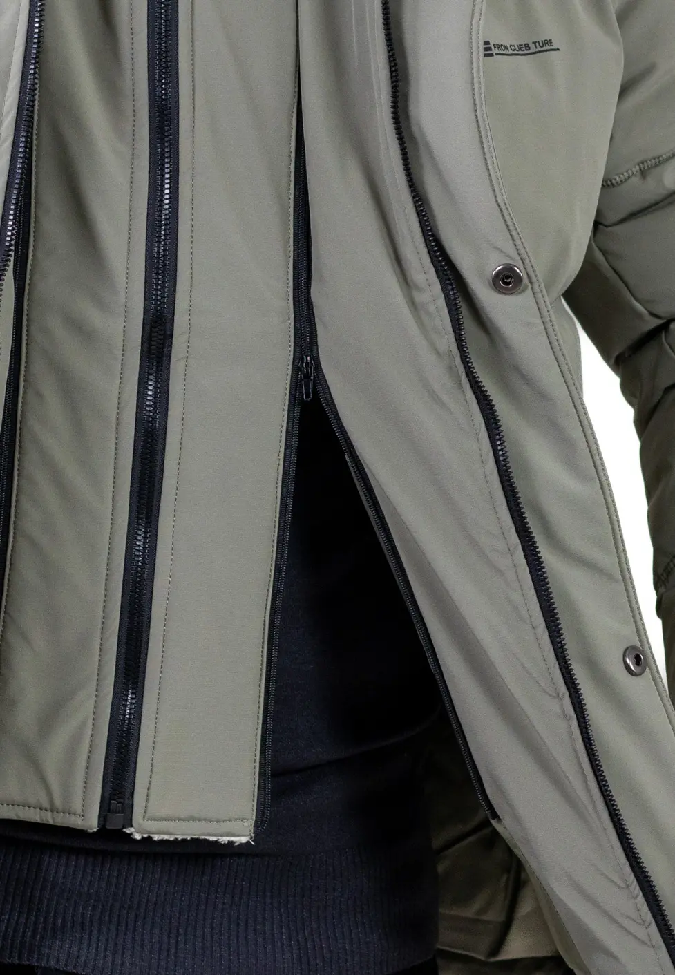 Geacă roșie bărbați cu glugă fixă [4]