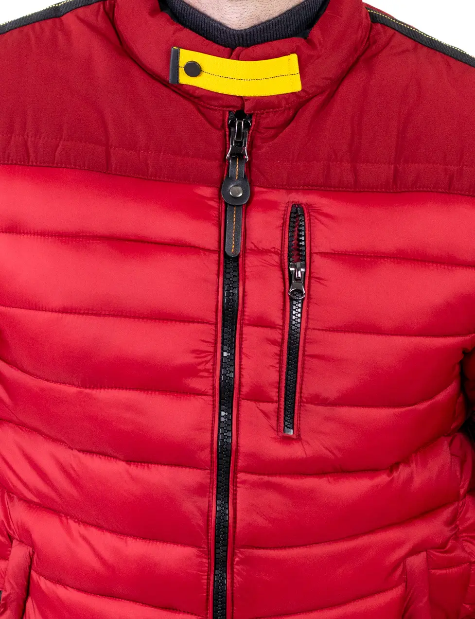 Geacă de toamnă bărbați matlasată cu detalii contrast [2]