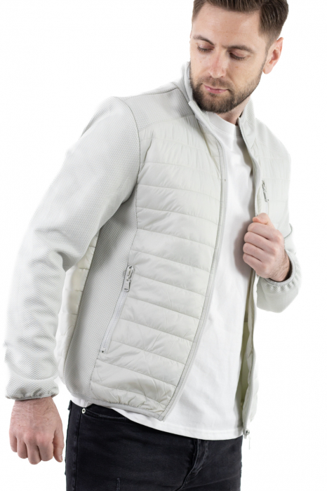 Geaca usoara matlasata combinata cu textil [5]