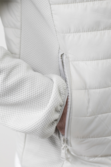 Geaca usoara matlasata combinata cu textil [6]