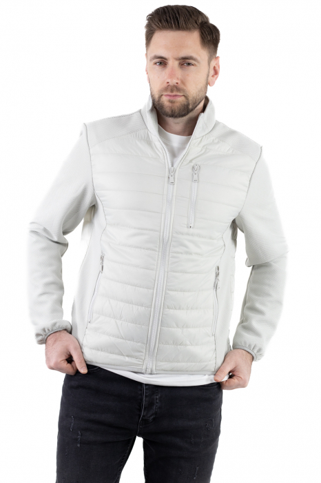 Geaca usoara matlasata combinata cu textil [8]