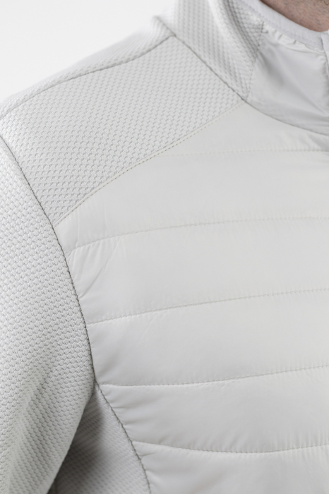 Geaca usoara matlasata combinata cu textil [9]