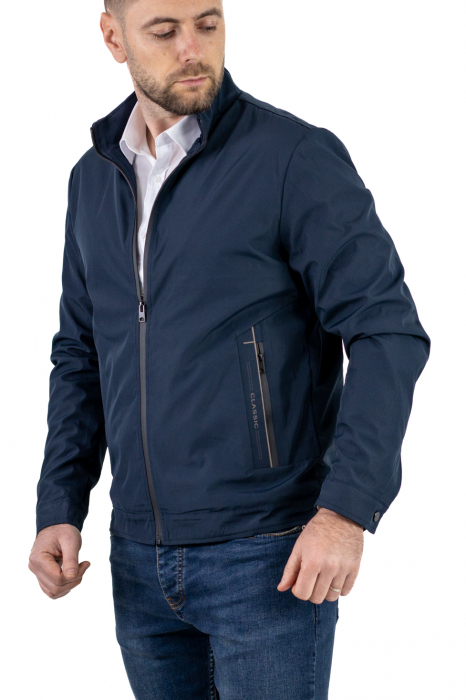 Geaca bleumarin subtire eleganta de primavara [10]
