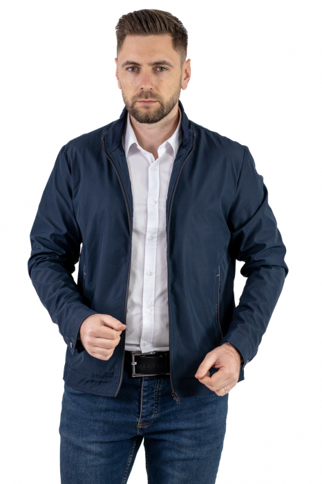 Geaca bleumarin subtire eleganta de primavara [4]