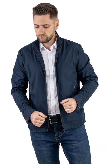 Geaca bleumarin subtire eleganta de primavara [6]