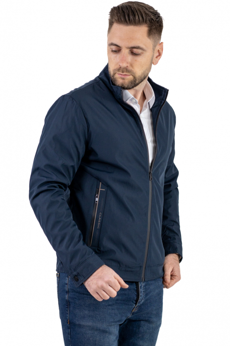 Geaca bleumarin subtire eleganta de primavara [7]