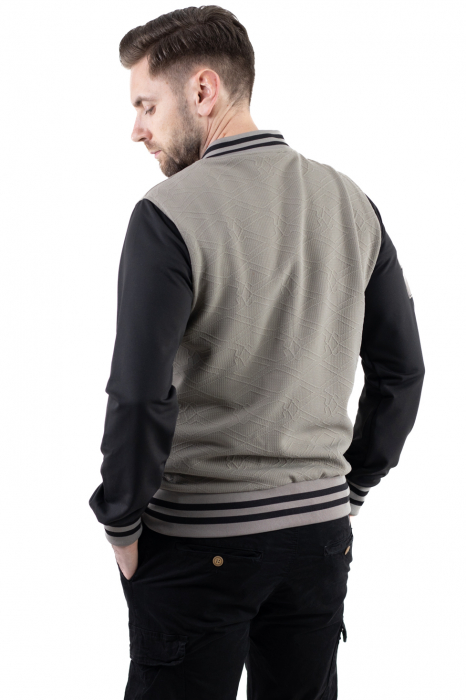 Jacheta kaki bomber cu maneci negre [7]