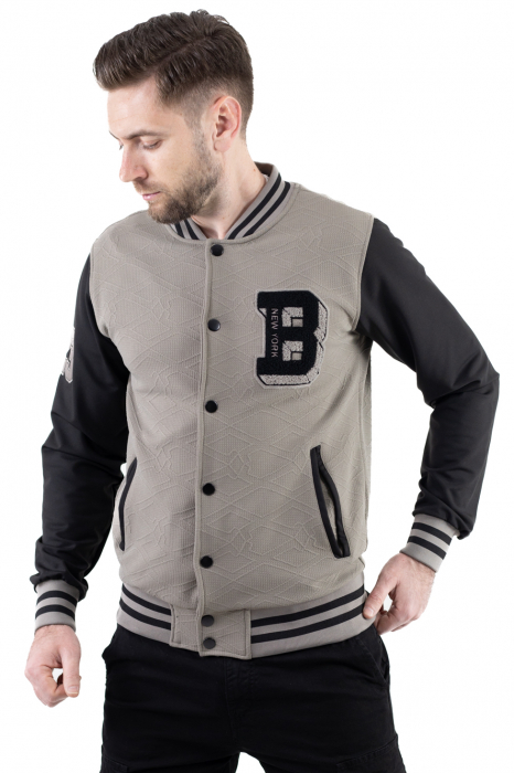 Jacheta kaki bomber cu maneci negre [8]