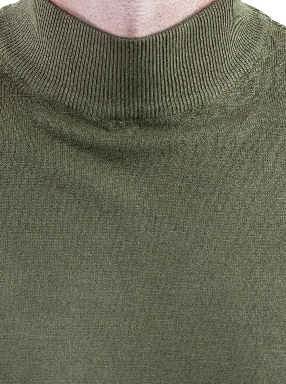 Maletă bărbați verde militar cu guler semi-înalt – material fin și elastic [6]