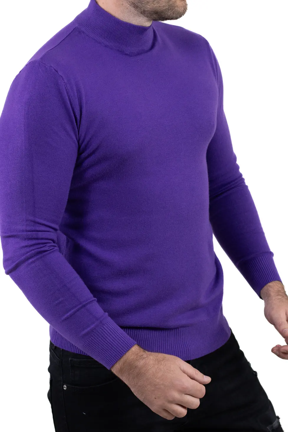 Maletă bărbați violet cu guler semi-înalt – material fin și elastic [6]