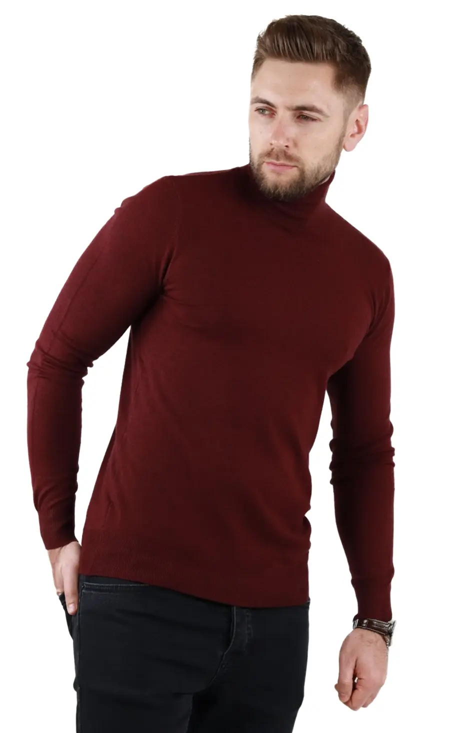 Maleta barbati visinie cu guler inalt [4]