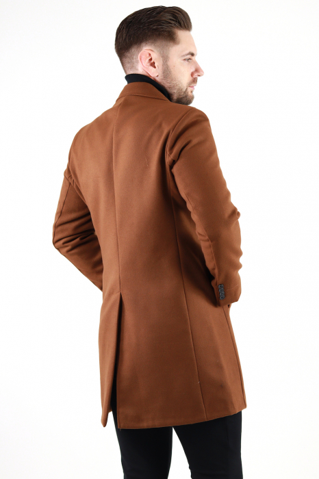 Palton barbati maro premium slim fit [2]