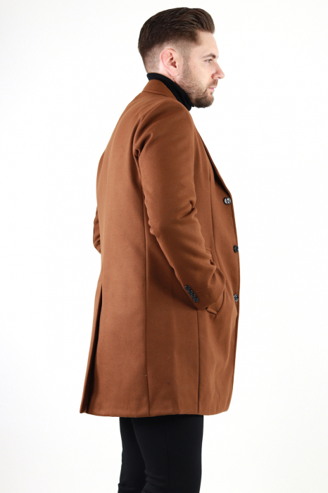 Palton barbati maro premium slim fit [4]